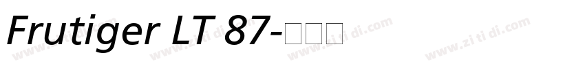 Frutiger LT 87字体转换